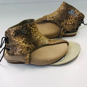 Miss Sixty Snakeskin Gladiator Sandals size 8.5